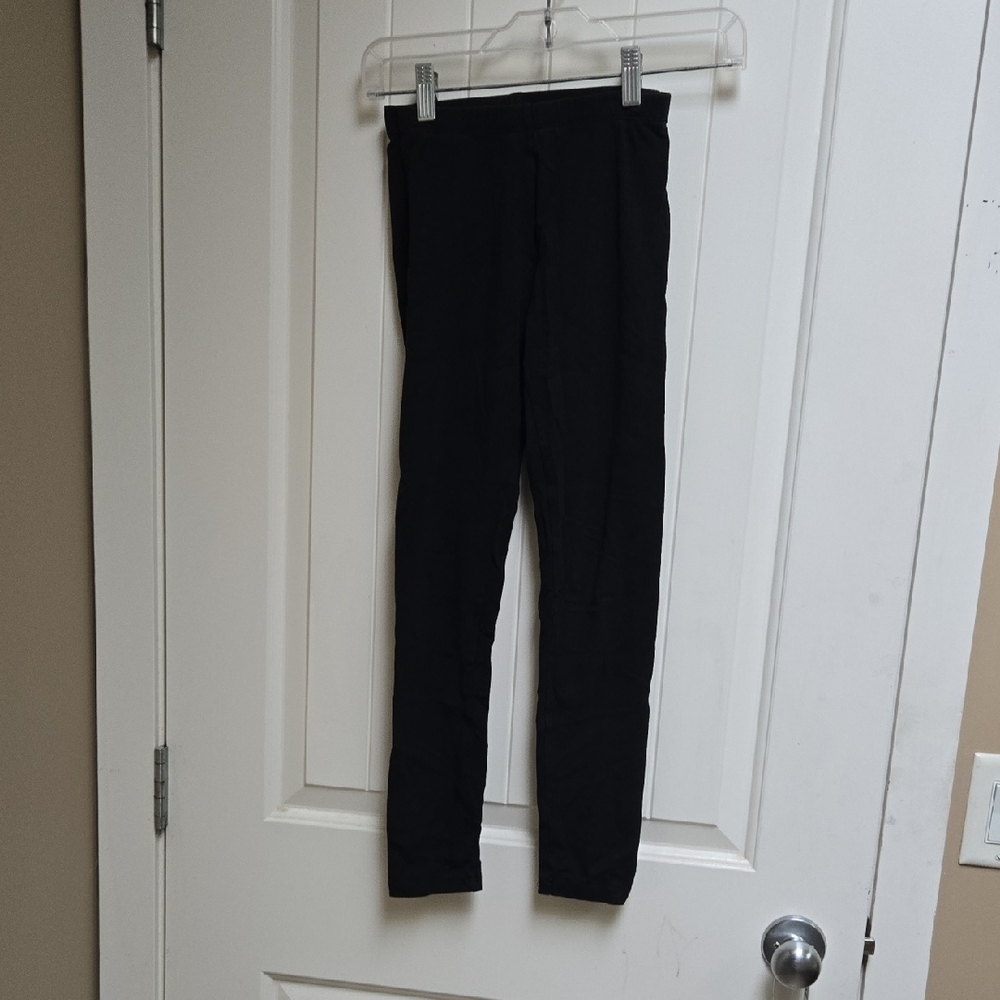 Cat & Jack Basic Kids Black Leggings Large 10/12